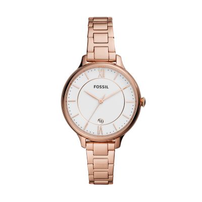 Winnie Three-Hand Rose Gold-Tone Stainless Steel Watch - Fossil