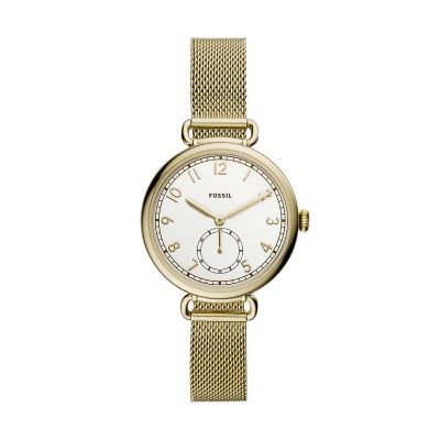Josey Three-Hand Gold-Tone Stainless Steel Watch