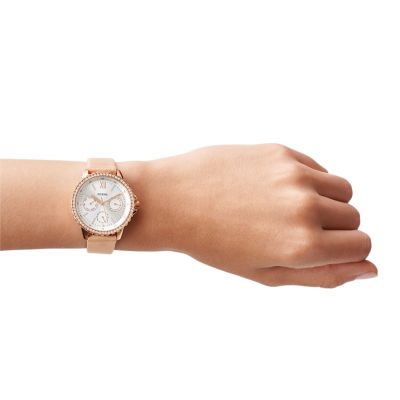 Izzy Multifunction Blush Leather Watch - ES4888 - Fossil