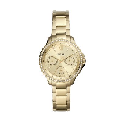 Izzy Multifunction Gold-Tone Stainless Steel Watch