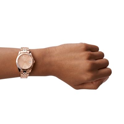 Fossil scarlette 2025 mini rose gold