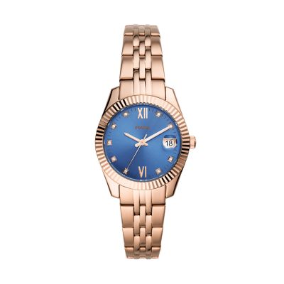 Fossil scarlette rose gold best sale