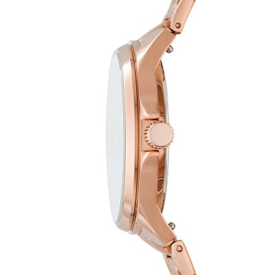 Sadie Multifunction Rose Gold Tone Stainless Steel Watch ES4926