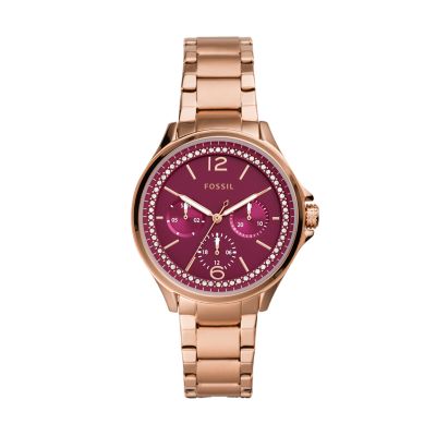 Sadie Multifunction Rose Gold Tone Stainless Steel Watch