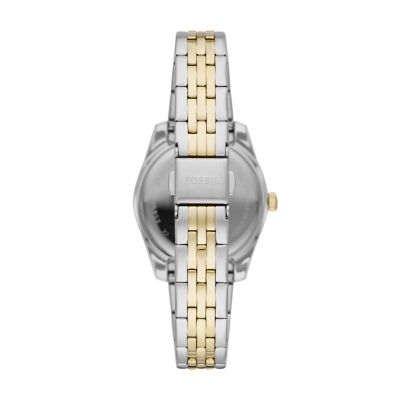 Scarlette Mini Three Hand Date Two Tone Stainless Steel Watch