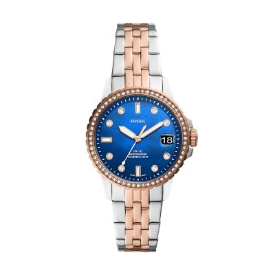 FB-01 Three-Hand Date Two-Tone Stainless Steel Watch - ES4996 - Fossil