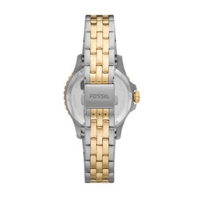 FB-01 Three-Hand Date Two-Tone Stainless Steel Watch - ES4997 - Fossil