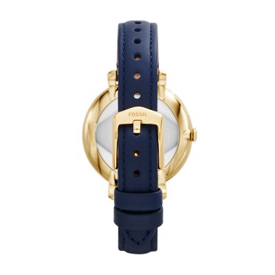 Fossil jacqueline best sale navy leather watch