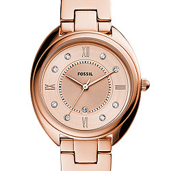 Gabby Three-Hand Date Rose Gold-Tone Stainless Steel Watch