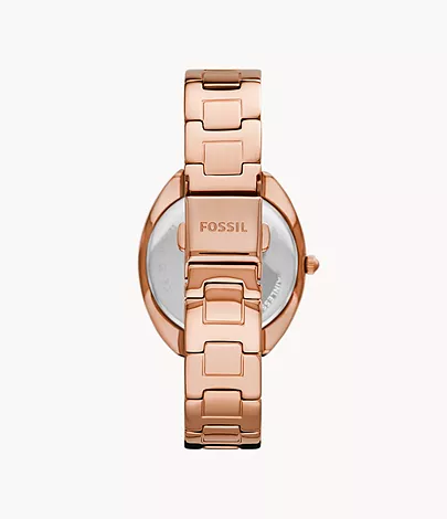 Gabby Three-Hand Date Rose Gold-Tone Stainless Steel Watch 