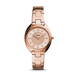 Gabby Three-Hand Date Rose Gold-Tone Stainless Steel Watch