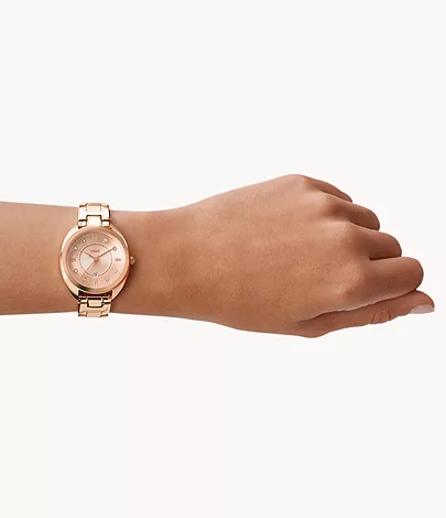 Gabby Three-Hand Date Rose Gold-Tone Stainless Steel Watch Gabby Three-Hand Date Rose Gold-Tone Stainless Steel Watch