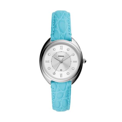 Fossil blue cheap ladies watch