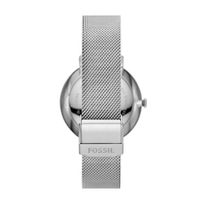 Fossil jacqueline silver on sale watch