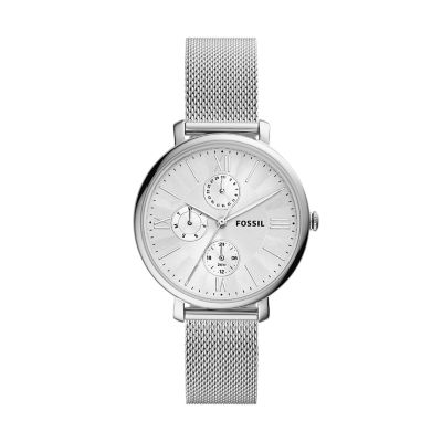 Jacqueline Multifunction Stainless Steel Mesh Watch - ES5099 - Fossil