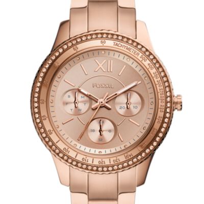 pelo Cuota Dispuesto Rose Gold Watches: Shop Rose Gold Watches for Women - Fossil