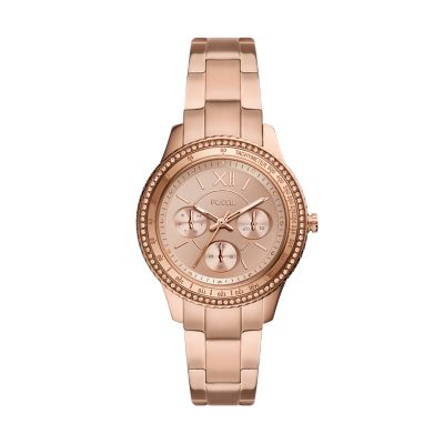 Stella Multifunction Rose Gold-Tone Stainless Steel Watch - ES5106 - Fossil