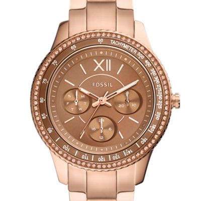 pelo Cuota Dispuesto Rose Gold Watches: Shop Rose Gold Watches for Women - Fossil