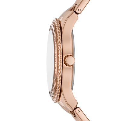 Stella Sport Multifunction Rose Gold-Tone Stainless Steel Watch