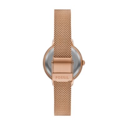 Fossil virginia rose gold sale