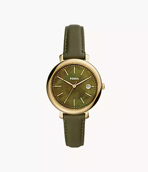 Jacqueline Solar-powered Green Eco Leather Watch