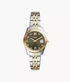 Scarlette Mini Three-hand Date Two-tone Stainless Steel Watch