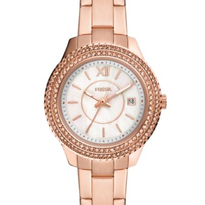 Rose Gold Watches: Shop Rose Gold Watches for Women - Fossil