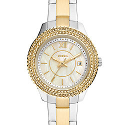 Stella Three-Hand Date Two-Tone Stainless Steel Watch