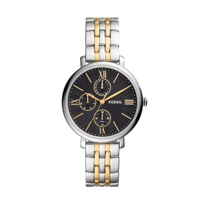 

Fossil Femmes Montre Jacqueline multifonction en acier inoxydable bicolore