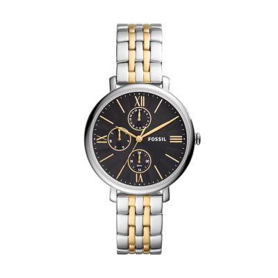 Fossil Original Boyfriend Reloj Cronógrafo Esfera Blanca Bicolor