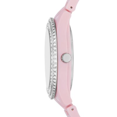 Stella Multifunction Pink Castor Oil Watch - ES5153 - Fossil