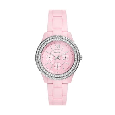 Arriba 72+ imagen pink fossil watch