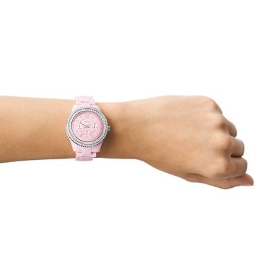 Stella Multifunction Pink Castor Oil Watch - ES5153 - Fossil