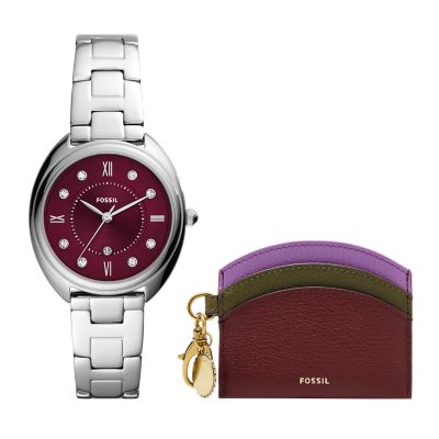 Fossil watch hotsell and wallet set