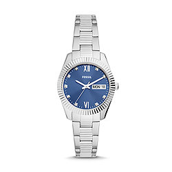 Scarlette Three-Hand Day-Date Stainless Steel Watch
