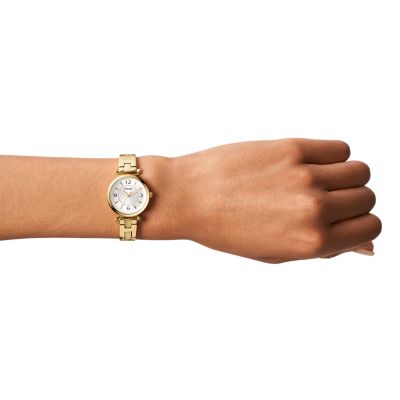 Montre Connectée FOSSIL Femme Bracelet Acier Or rose - FTW6077