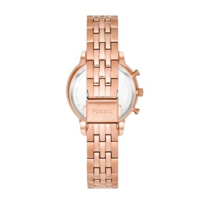 Neutra Chronograph Rose Gold-Tone Fossil Stainless - - Steel ES5218 Watch