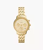 Cronografo Neutra con bracciale in acciaio color oro