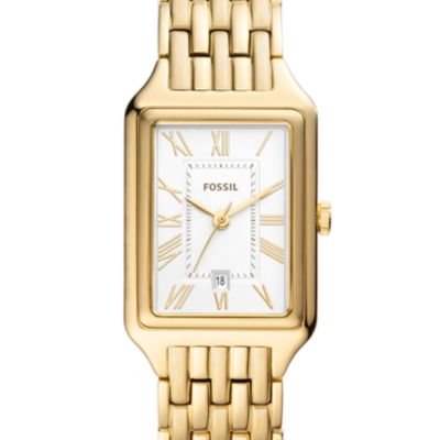 Raquel Three-Hand Date Gold-Tone Stainless Steel Watch