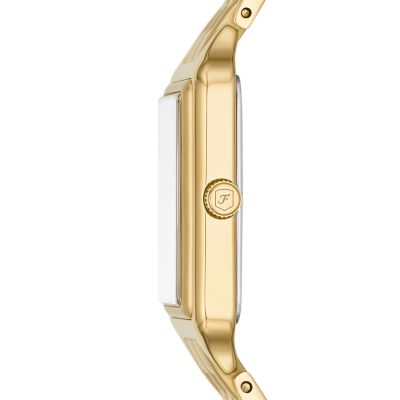 Raquel Three-Hand Date Gold-Tone Stainless Steel Watch - ES5220