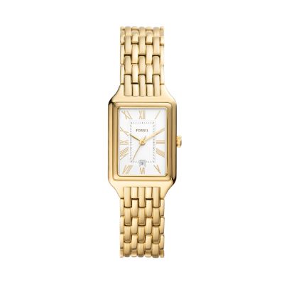 Raquel Three-Hand Date Gold-Tone Stainless Steel Watch - ES5220 - Fossil