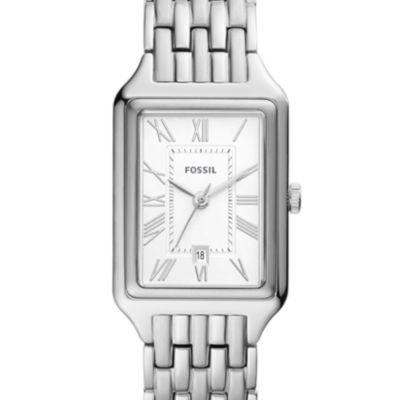 Raquel Three-Hand Date Stainless Steel Watch