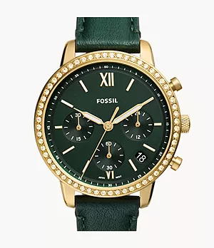 Uhr Neutra Chronograph Eco-Leder grün