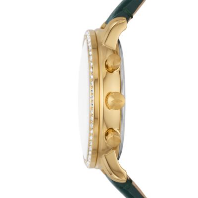 Green fossil watch on sale women's