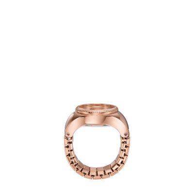 Fossil rose clearance gold ring