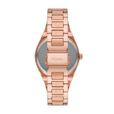 Fossil scarlette hotsell rose gold watch