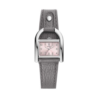 Harwell Three-Hand Light Gray LiteHide™ Leather Watch - ES5265