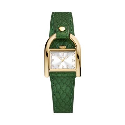 Harwell Three-Hand Green LiteHide™ Leather Watch