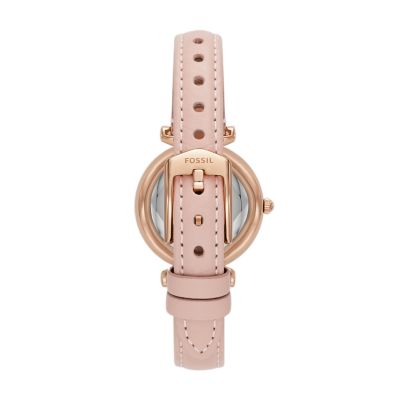 Carlie Three-Hand Blush LiteHide™ Leather Watch - ES5268 - Watch