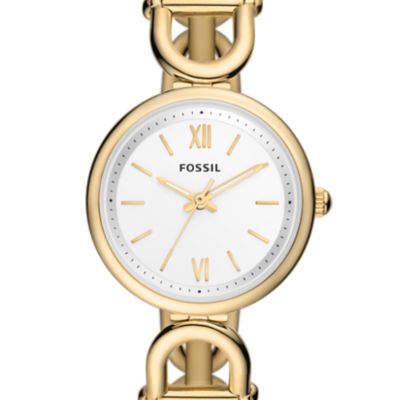 Orologio Carlie a tre sfere con bracciale in acciaio color oro